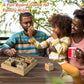 Garybank Conversation Cubes W/Tic Tac Toe Game Great Conversation Starter-Building Relationship Wooden Block for Family Game Night School Counselor Supplies Therapy Icebreaker Game for Kid Teen mature-themed
