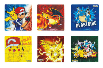 Pokemon Style Characters Zigsaw Puzzle, Pack Of 6, Total 96 Pieces, Assortment 2