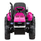 Peg Perego Case Ih Magnum Tractor And Trailer 12 Volt Ride On, Pink