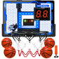 Badgoal Indoor Basketball Hoop Toy For Kids - Mini Basketball Hoops With Scoreboard&4 Balls, Anti-Impact Backboard&Music Lights,