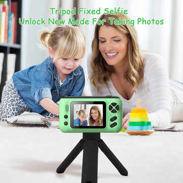 Makolle Kids Camera,Kids Camera For Boys,Kids Digital Camera Kids Video Camera For Vlogging With 32Gb Sd Card,Toddler Toys Chris