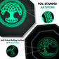 Luck Lab 8 Inch Dice Tray - Green - with Lid and Dice Staging Area for RPG Table Top Gaming- Tree of Life Design