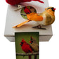 Westmon Works Cardinal Decor Set With Clip Male And Female Love Bird Cardinals With Story Card Boxed