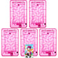 Skylety 5 Pcs Money Puzzle Box Gift Card Box Plastic Puzzle Card Holder Fun Maze Intellectual Pinball Machine Game for Teens and mature-themeds Birthday Party Favors(Pink)