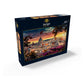 MyPuzzle Beautiful Sunset Over The City of Rome in The Evening - Premium 100 Piece Jigsaw Puzzle for Adults