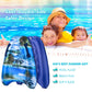 Inflatable Boogy Boards For Beach Travel Toys, 30    Cavas Slip Slide Water Park Body Surfing Board With Handles, Summer Fun Wat