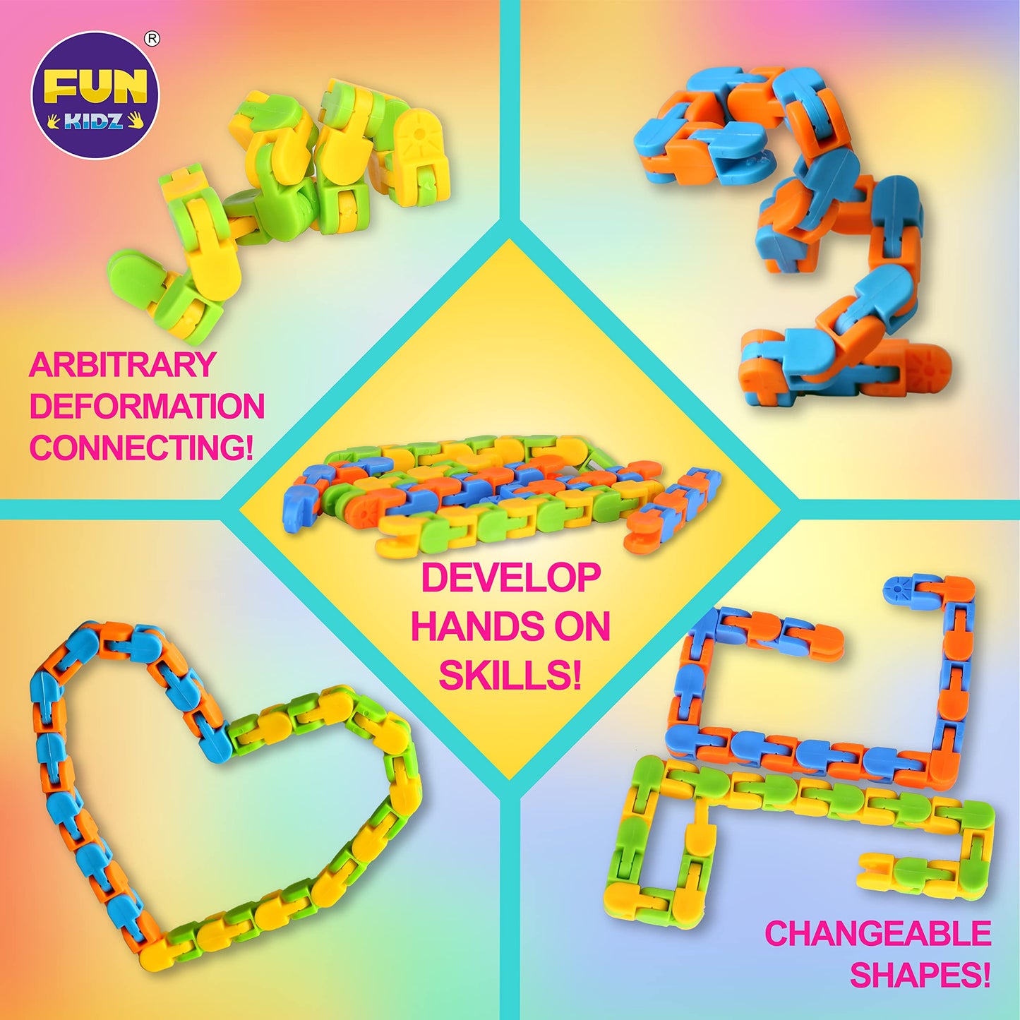 Gift Fidget Box Toys Pack For Kids 3-12, Funkidz Sensory Toys For Boys Girls Age 7-12 Autistic Children In Mystery Storage Porta