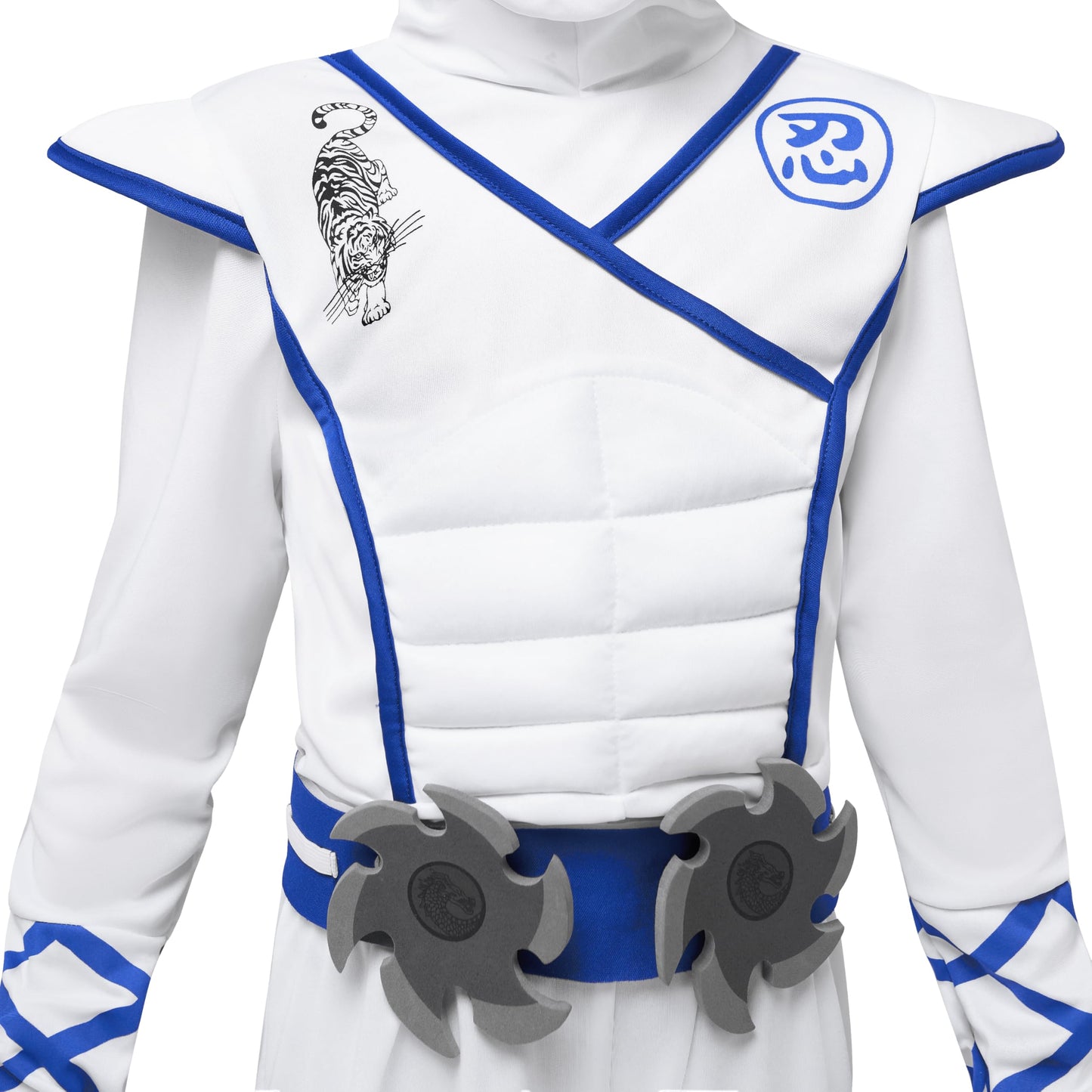 Spooktacular Creations Halloween Ninja Costume  White Ninja Outfit Set for Kids  Halloween Costumes with Accessories for Boys Dress Up and Role Play Party (Small  5-7 yrs)