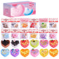 24 Pack Valentines Day Gifts Slime Hearts For Kids Classroom & Party Gifts Exchange, Valentines Cards For Valentine Party Favor,