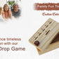 T one woods Coin Drop Game for Kids & Adults - Wooden Box & Dice, Light Pine Design-1