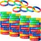 QEERBSIN Inspirational Silicone Wristbands Motivational Quotes Rubber Bracelets Back to School Gift Back To School Gift for Stud
