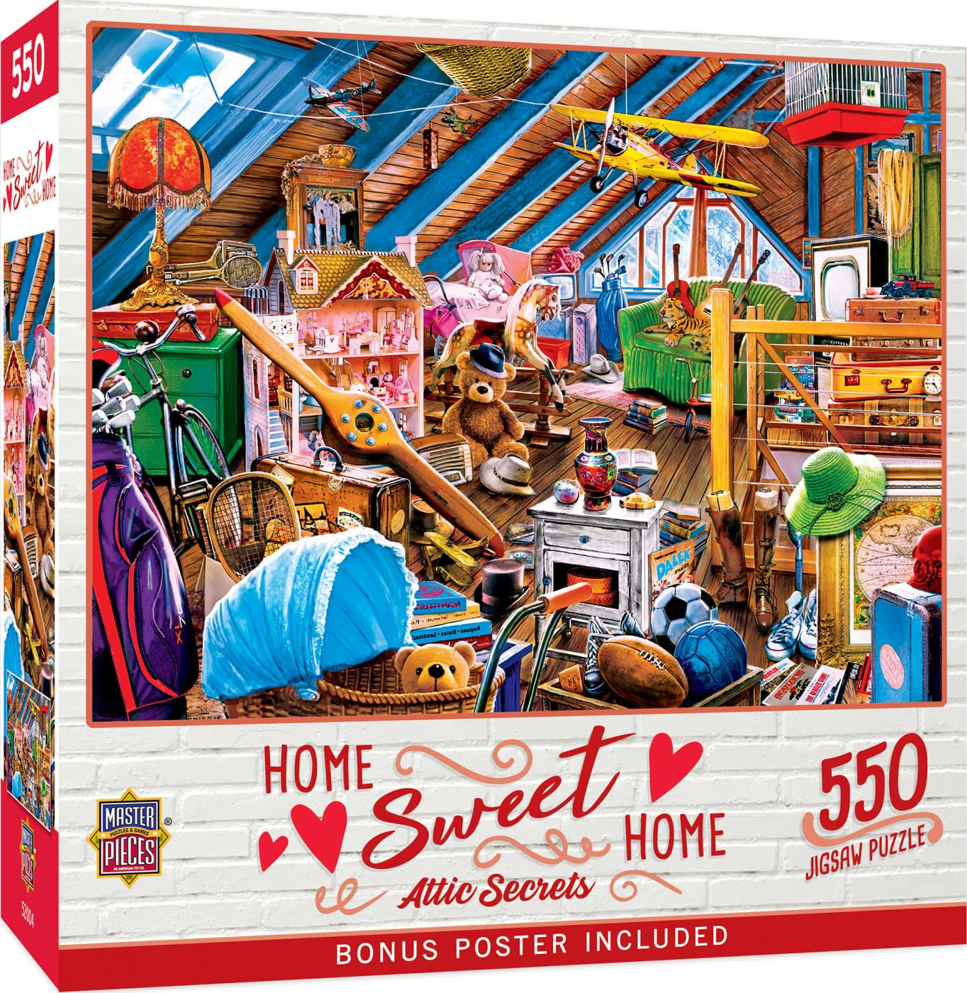 Masterpieces 550 Piece Jigsaw Puzzle For Adults And Family - Attic Secrets - 18'X24'