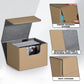 Zlca Card Deck Box For Trading Cards, Mtg Commander Deck Box Holds 120+ Single Sleeved Cards, Leather Magnetic Card Storage Box Fits For Tcg Ccg Magic Cards (Brown)