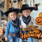 SeptCity Toddler Cowboy Hat and Bandana for Age 2-5 (Black)