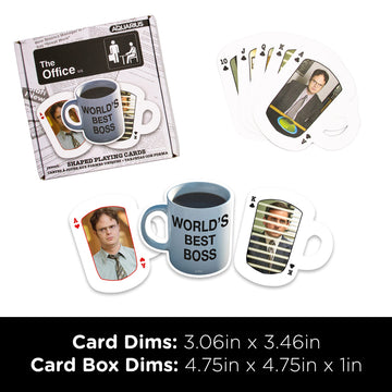 Aquarius The Office Playing Cards - The Office Shaped Deck Of Cards For Your Favorite Card Games - Officially Licensed The Office Merchandise & Collectibles