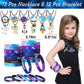 Bluegogo Space Party Favors Set - 151 Pcs Includes Stress Balls, Bracelets, Tattoos, Keychains - Perfect for Kids' Space Birthday Parties