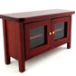 Melody Jane Dollhouse Modern Mahogany Cabinet Tv Stand Miniature Living Room Furniture