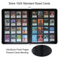 Rieton 16 Pocket Card Binder - Large Ringless TCG Album Folder, Black, 13.3 x 1.9 x 17.8 inches for Trading Cards
