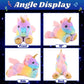 Cuteoy Plush Unicorn Nightlight Toy, 13" Pink Fabric, LED Glowing, Singing Lullabies, Perfect Gift for Kids, Boys & Girls