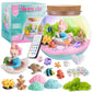 Mermaid Lightup Terrarium Kit For Kids  Led Night Light Birthday Gift For Girls Ages 4 5 6 7 812 Year Old  Mermaid Toys For