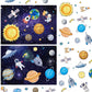 Space Stickers For Kids Solar System Astronaut Stickers Mix And Match Outer Space Stickers Diy Outer Space Wall Make Your Own Sticker For Kids Educational Learning Birthday (48 Sheets)