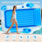 Inflatable mature-themed Tanning Pool Lounger Float -85 x 71 JIANYHW XX-Large Sunbathing Water Lounge Floaties  Suntan Tub Pool Floaty Raft Ice Bath Tub Tanning Bed  Blow Up Lake Pool Raft Floating Pad