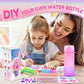 ASIOWELY Decorate Your Own Water Bottle Kits for Girls Age 4-12, Flower Diamond Painting Art and Crafts Gift for Boys Age 4-6-8-