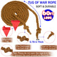 WYRJXYB Field Day Tug a War Rope Games 60FT for Kids and mature-themed  Outdoor Outside Activities Carnival Easter Games for Kids Family Reunion Birthday Party Lawn Picnic Yard Game for Team Building  Brown