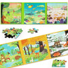 Puzzles For Kids Ages 3-5 120 Pieces Two-Book Travel Puzzles For Kids 4-6 Airplane Car Road Trip Activities Games Toys 3 4 5 6 7