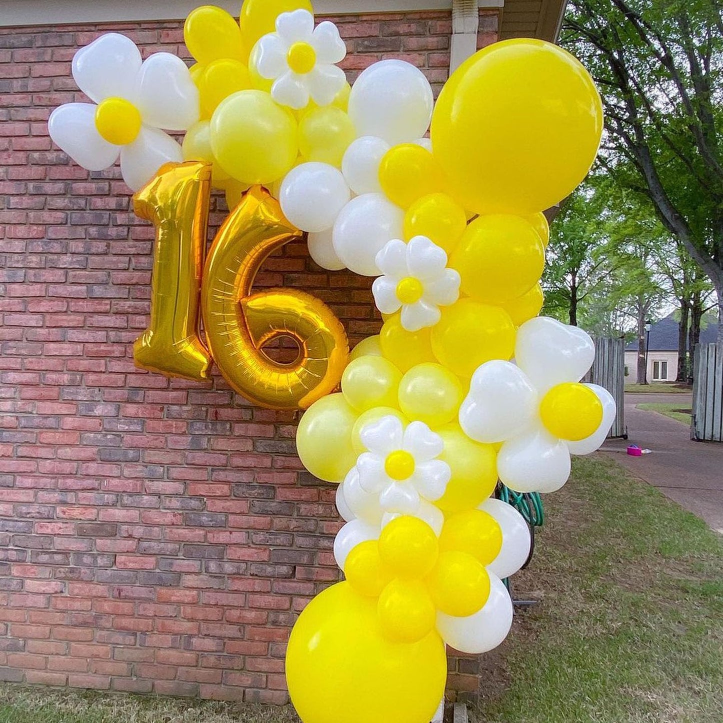 Yellow Balloons In Different Sizes 5 10 12 18Inch-134Pcs Yellow Balloons For Garland Arch