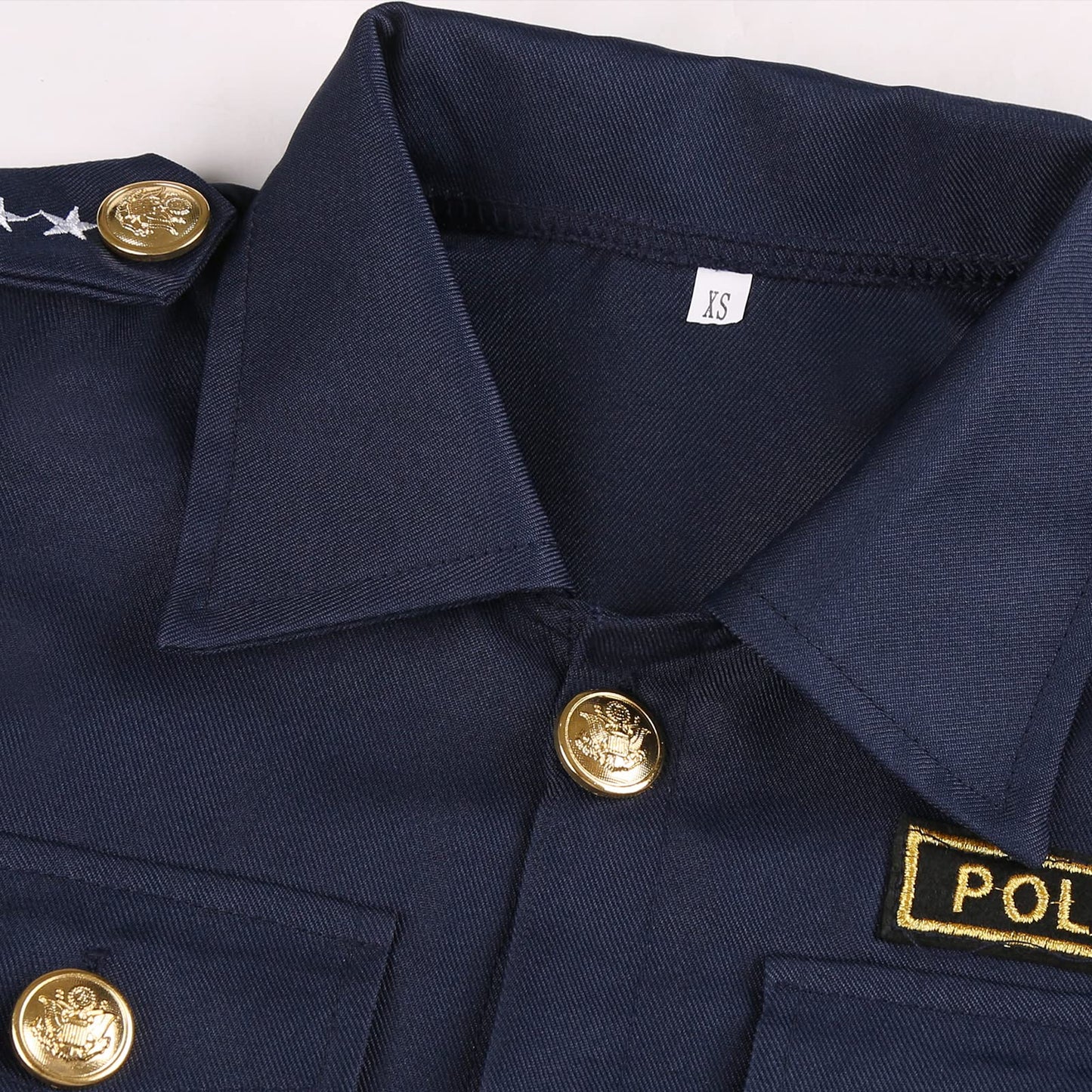 Ekoropshop Kids Police Officer Costume Set For Boys Cop Uniform Costume For Halloween Cosplay Party-Xs
