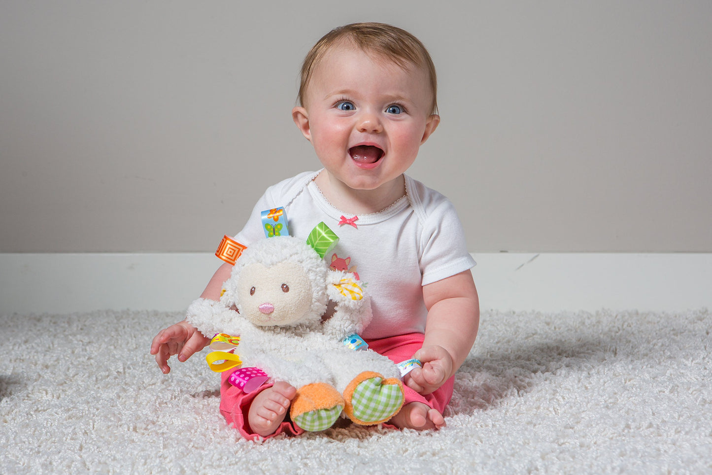 Taggies Sherbet Lamb Lovey Toy, 12 Inch (Pack Of 1)