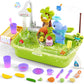 Play Sink With Running Water, Color Changing Play Sink With Upgraded Electric Faucet & Pump, Water Table For Toddlers 1-3, Prete