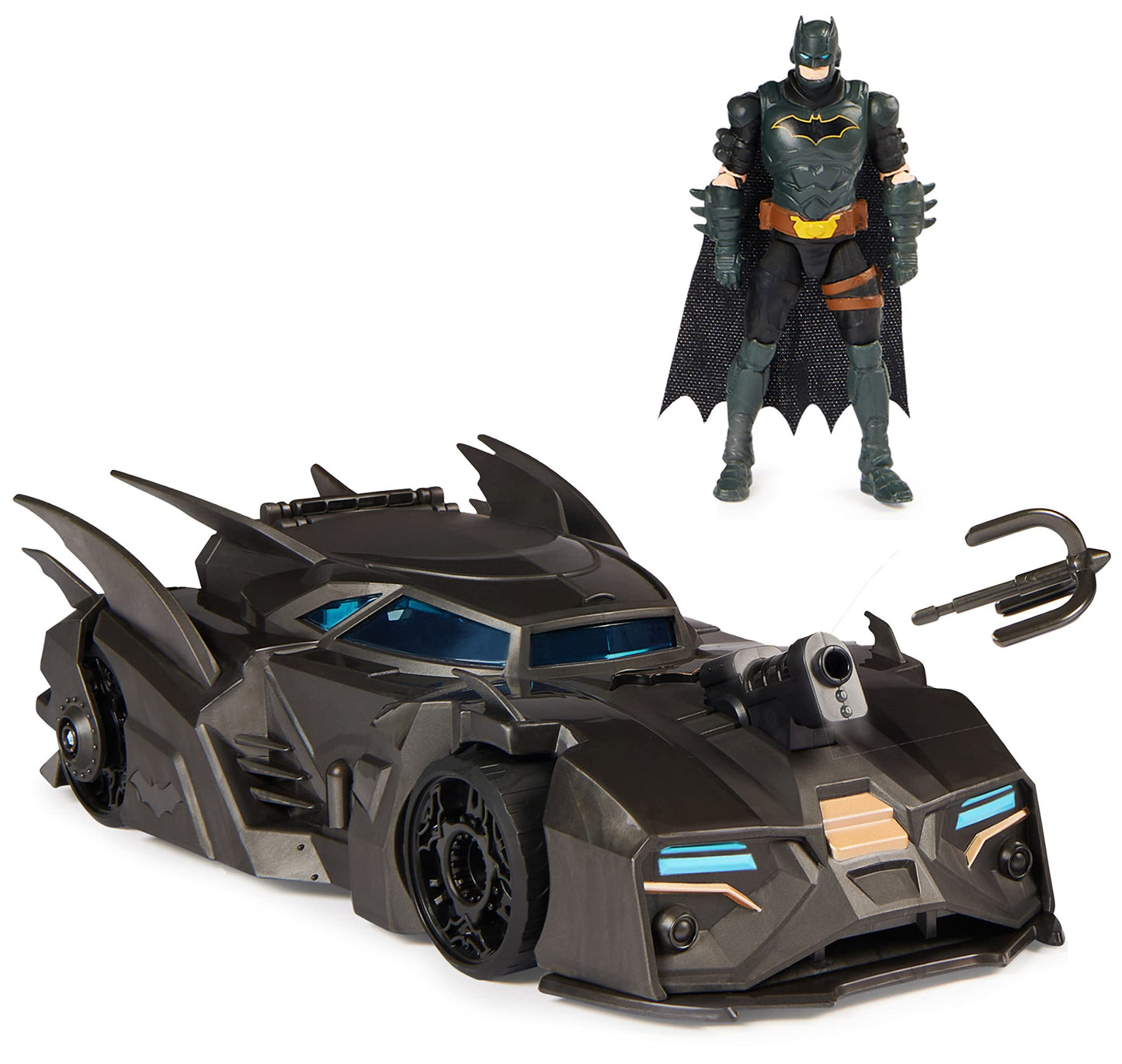 DC Comics  Crusader Batmobile Playset with limited availability 4-inch Batman Figure  3 Super-Villain Paper Figures  Kids Toys for Boys and Girls Ages 4+
