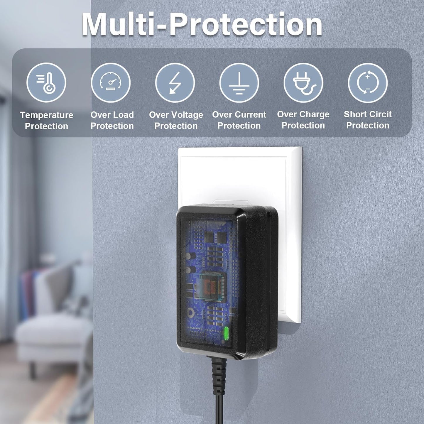 6V Charger for Ride On Toys, Bumper Cars & Electric Vehicles - Compatible with Flybar,Kidzone,Unicorn,Best Choice Products SUV,H