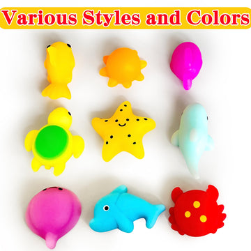 6 Pcs Ocean Sea Animals Mochi Squishy Toys, Kawaii Squishies Small Mochi Squishy Toys For Kids Party Favors, Marine Life Fidget