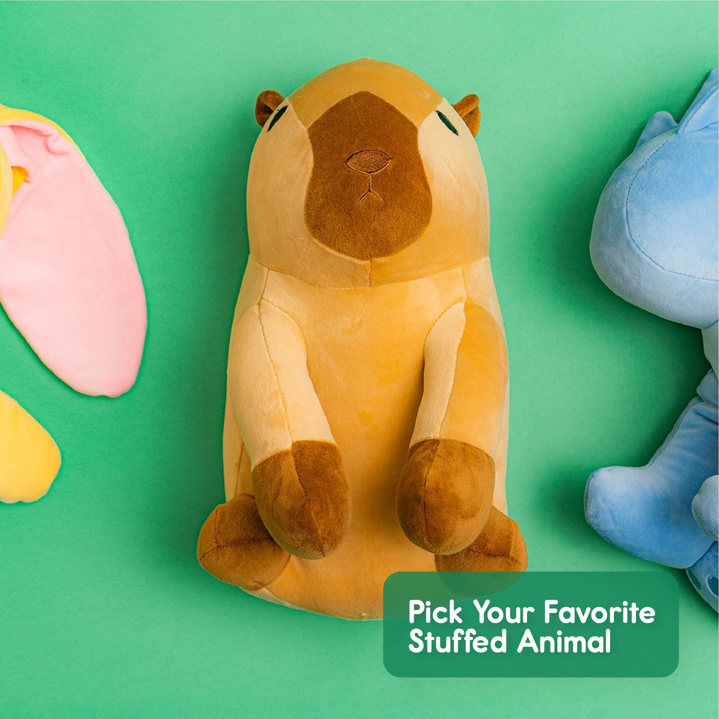 Snuggie Buggies Capybara Stuffed Animals | Ultra Soft Plushie Cute Capybara Plush Stuffed Animal For Kids & Children