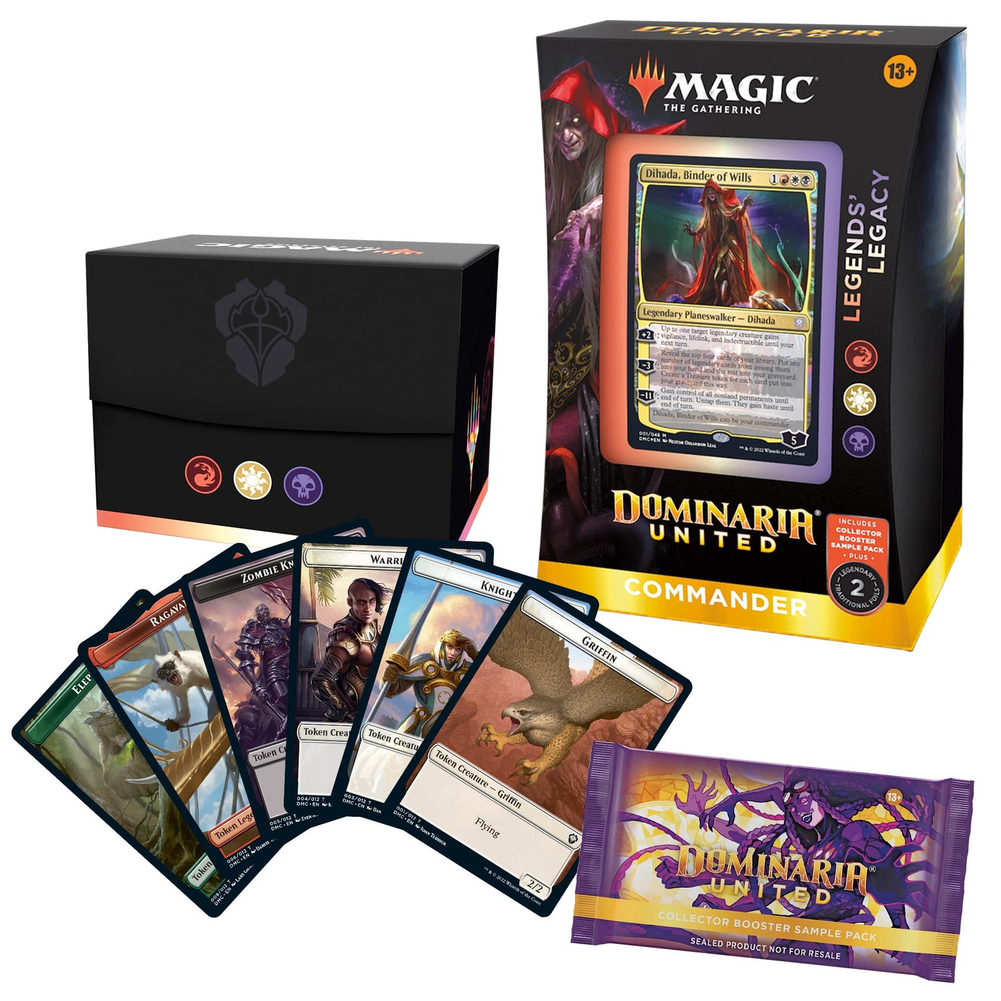 Magic: The Gathering Dominaria United Commander Deck - Legends Legacy + Collector Booster Sample Pack