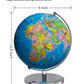 Waldauge 9'' Illuminated World Globe With Stand, Earth Globes With Stable Heavy Metal Base For Kids Classroom Learning, Led Cons