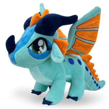 Kobataro Wings Dragon Plush Toys Stuffed Animal Plushies Cute Figure Merch Present For Kids For Aged 3+ (Blue)