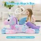 Tezituor 43 Inch Rainbow Purple Unicorn Stuffed Animal with Wings  Giant Stuffed Unicorn Plush Toys for Girls Kids Boys Women Soft Plushie Gifts for Valentines Day Christmas  Birthday Party
