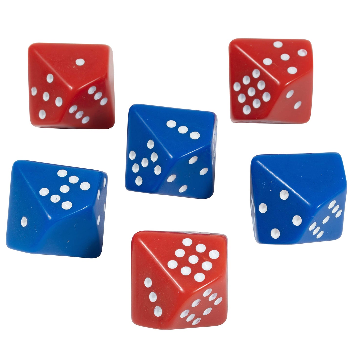 Learning Advantage Subitizing Dice - Set Of 6 - Hands On Math Manipulative - Teach Early Numeracy - Math Games For Kids
