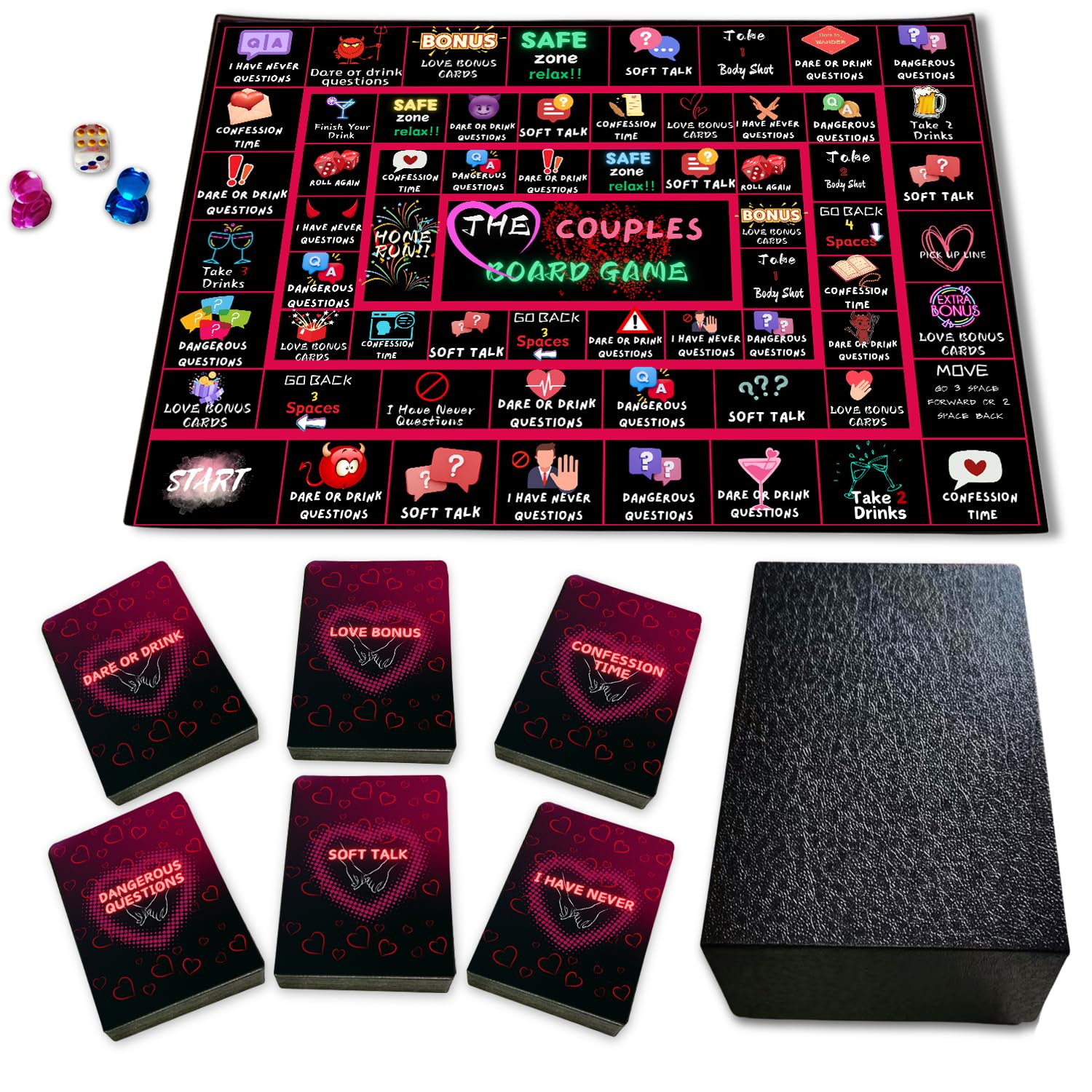 Board Game For Couples, Couples Games Date Night Ideas For Him, Her, Girlfriend, Boyfriend, Wife Or Husband, 210 Game Cards With