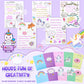 Joycover Unicorn Journal Set For Girls Toys Ages 6-8 8-12 Valentines Day Gifts For Girls Ages 6 7 8 9 10 11 Year Journaling Scra