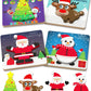 Benresive Christmas Wooden Toddler Puzzles Ages 1-3, Montessori Toys For 1 2 Year Old Boys Girls, 4 Pack Christmas Toddler Toys Birthday Gifts For 1 2 Year Old Boys Girls, Learning Educational Puzzles