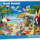 Vermont Christmas Company Beach Getaway Jigsaw Puzzle 550 Piece - Fully Interlocking And Randomly Shaped Pieces - 24' X 18'