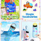 Benresive Reusable Sticker Books For Kids 2-4, Sticker Books For Toddlers 1-3, Toddler Sticker Book Age 2-4, Toddler Travel Toys Activities Crafts Gifts - Ocean Sticker Book