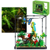 Flowers Insects Collection Building Set Compatible with Lego Sets for Adutls,Ideas Insects Terrarium Building kit,with Butterfly