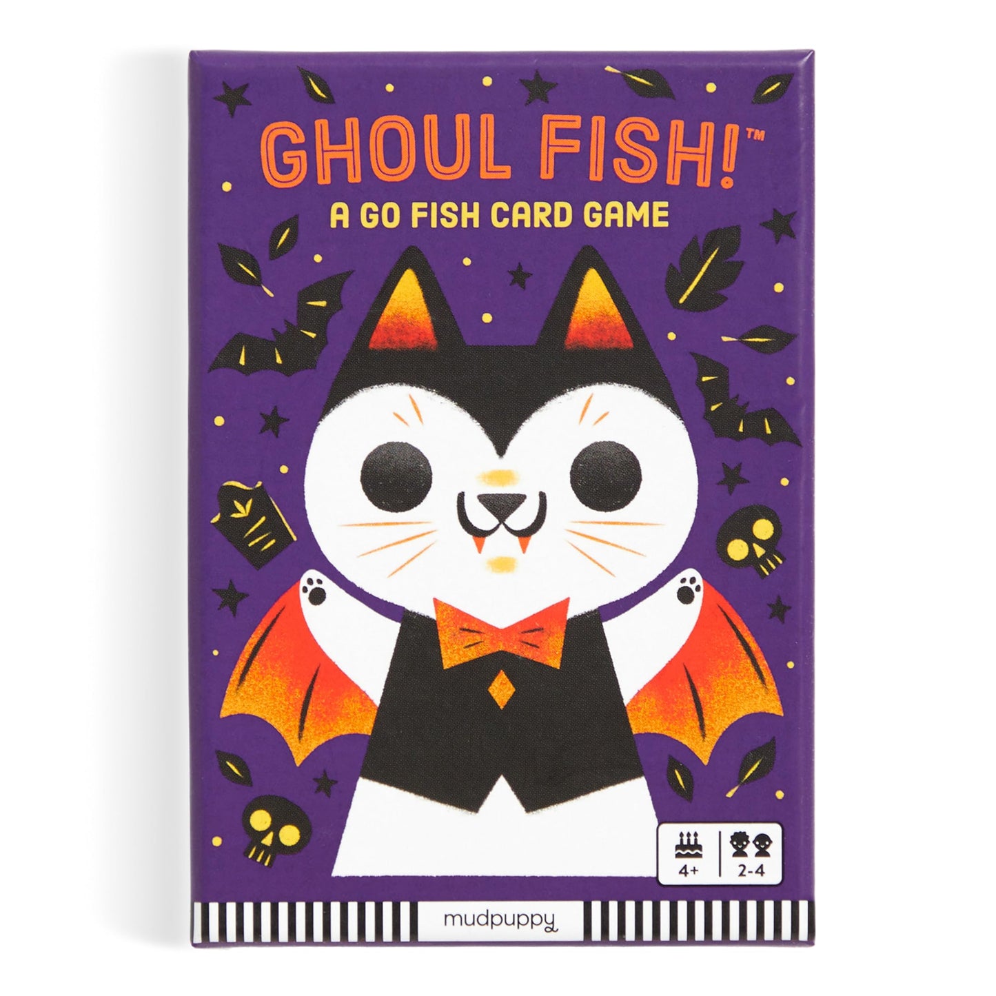 Mudpuppy Ghoul Fish! - A Spooky Ghost Cat Version of Classic Kids Go Fish Card Game with Color Matching and Pattern Recognition