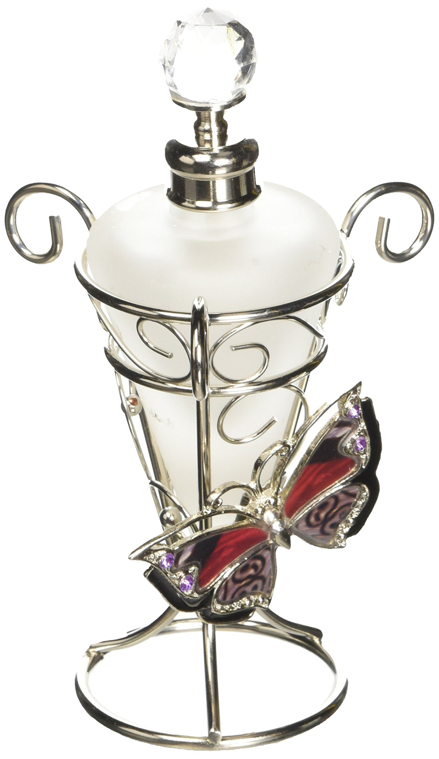 Stealstreet Ss-A-51672 5-Inch Perfume Bottle, Butterfly Burgandy Red
